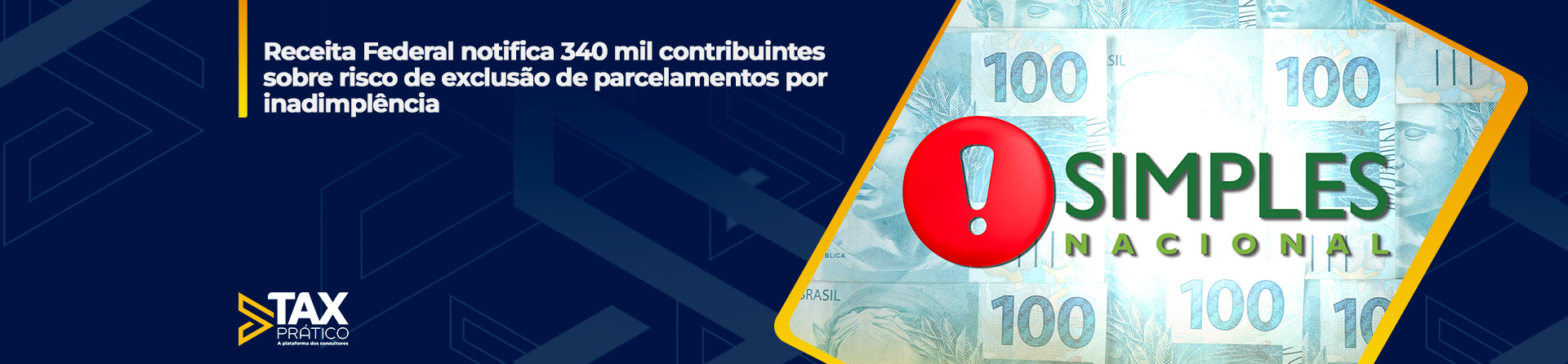 Receita Federal notifica 340 mil contribuintes sobre risco de exclusão de parcelamentos por inadimplência