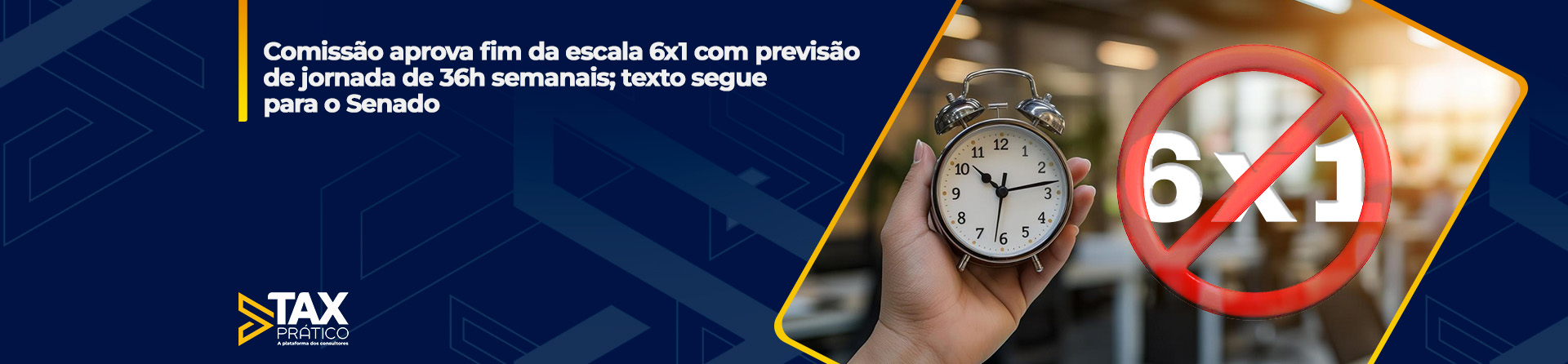 Comissão aprova fim da escala 6x1 com previsão de jornada de 36h semanais; texto segue para o Senado