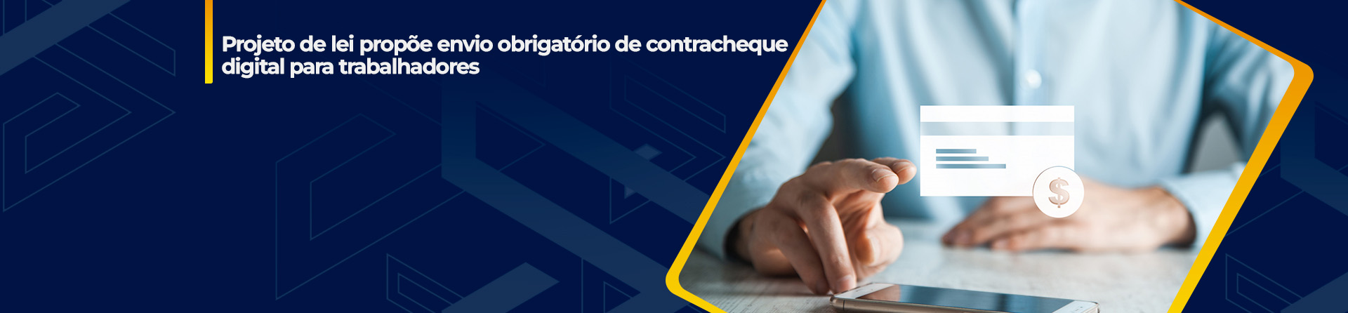 Projeto de lei propõe envio obrigatório de contracheque digital para trabalhadores